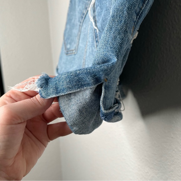 Abercrombie & Fitch distressed high rise 4” short size 25 beach summer - Picture 5 of 13